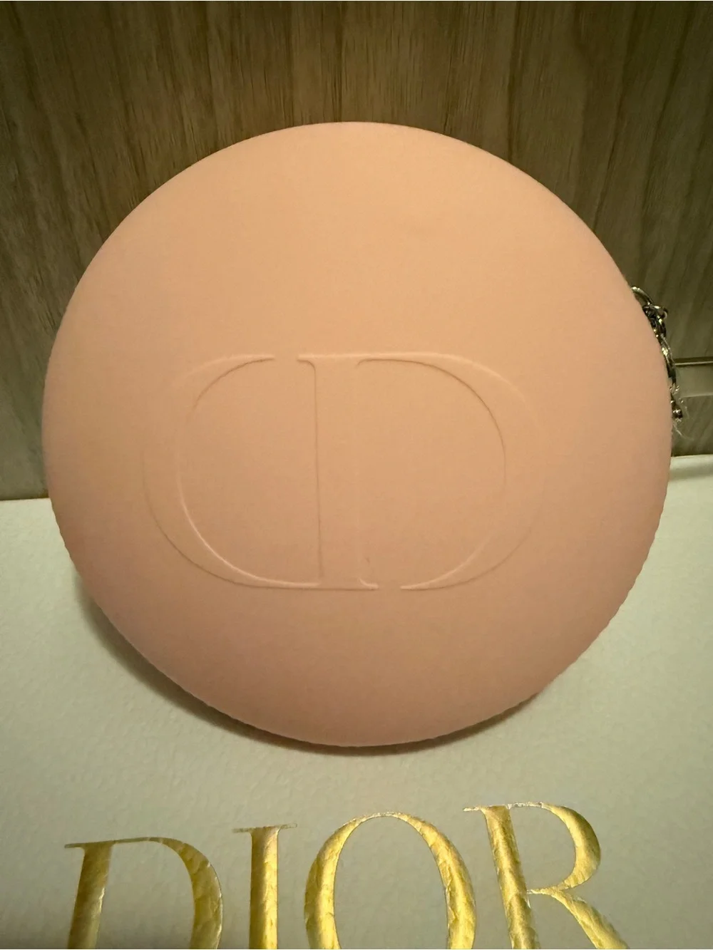 Dior Soft Pink Round CD Crossbody Phone Case